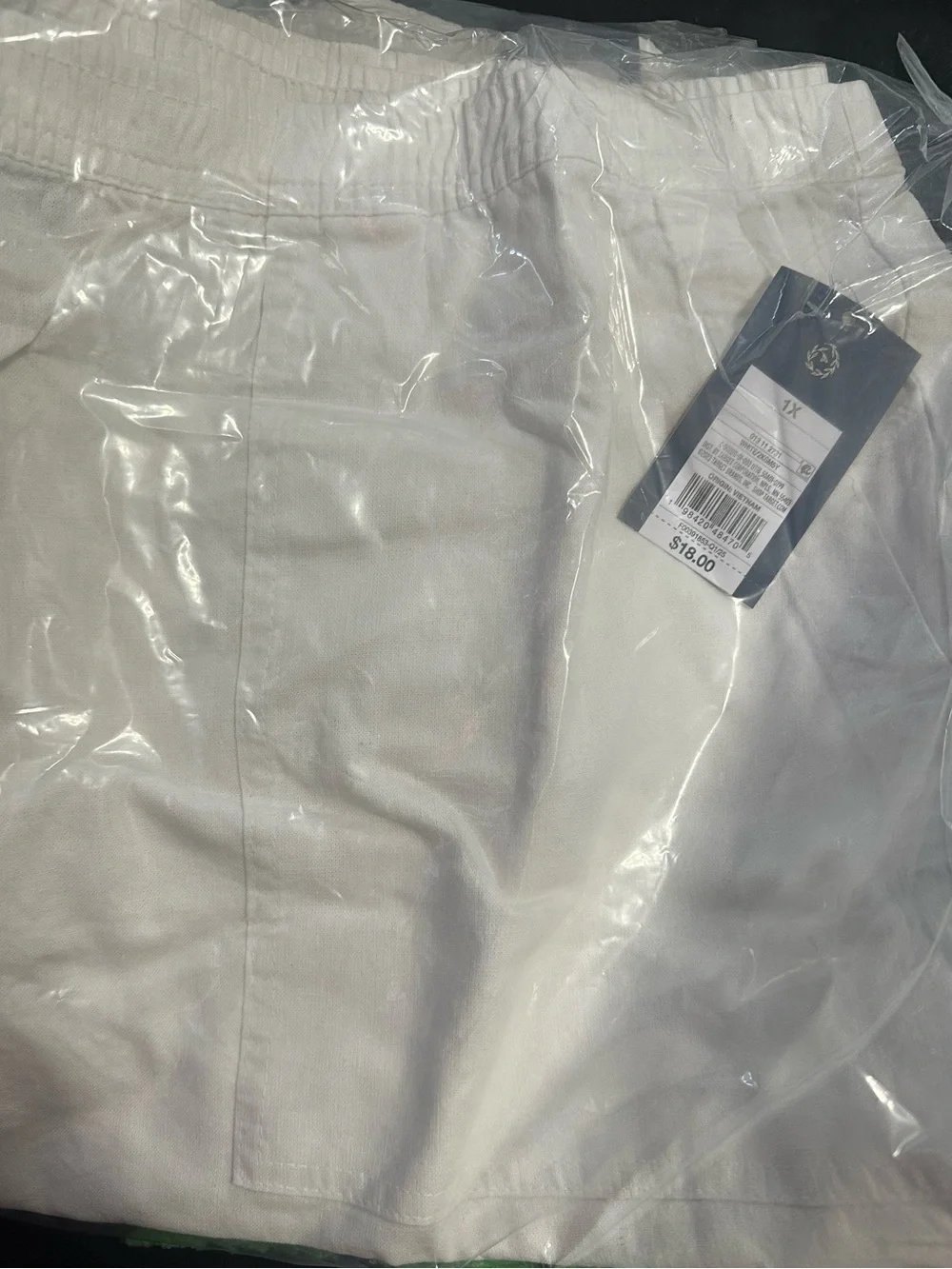 NWT Universal Thread White Linen Blend Pull-On Shorts